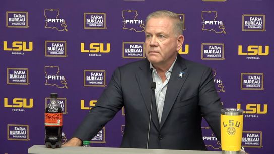 Brian Kelly apologizes for berating reporter after LSU's win over Florida (Brian Kelly press conference)